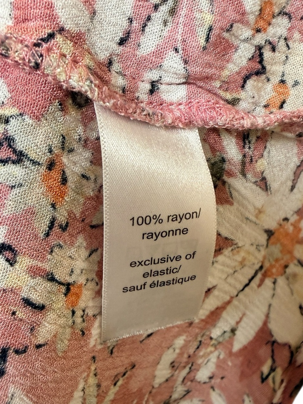Maurices 1X Pink Floral Off-Shoulder Button Front Blouse - Picture 5 of 5